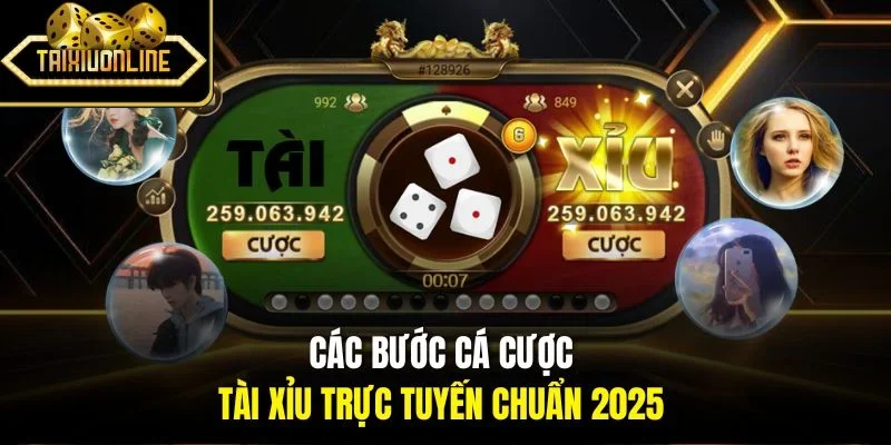Các bước cá cược tài xỉu trực tuyến chuẩn 2025 